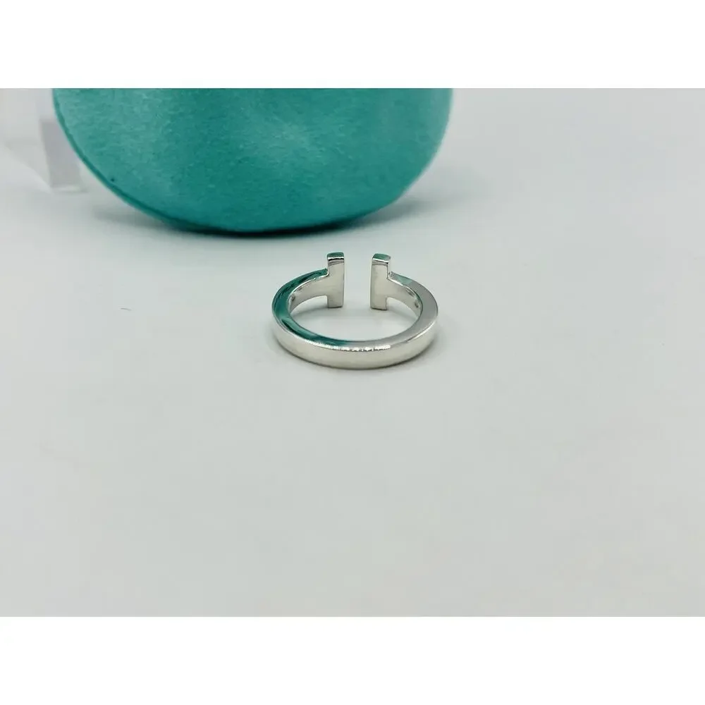 Tiffany & Co. T Square Ring in Sterling Silver Size 7
